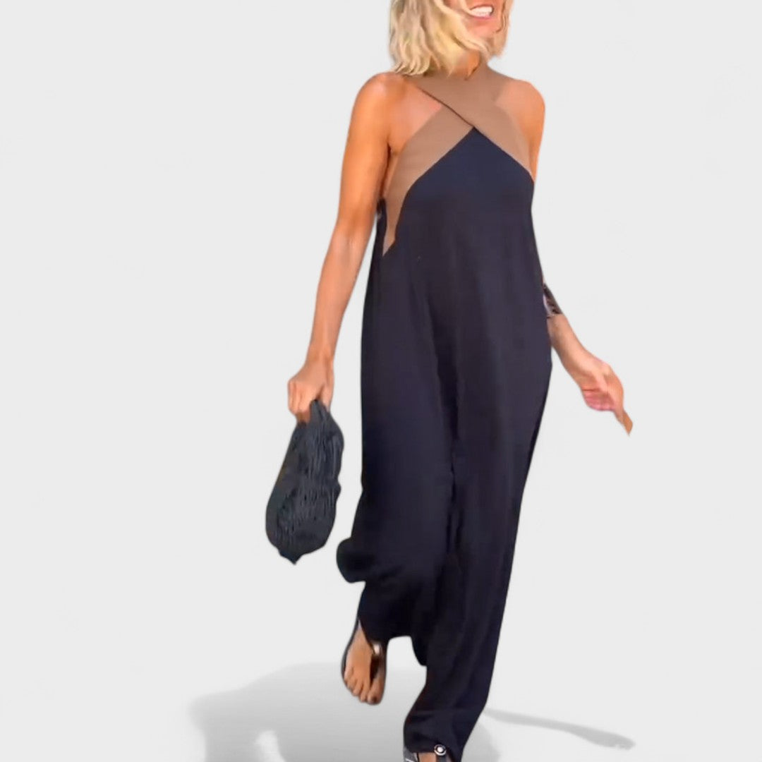 Sue™ | Elegante Maxi-Jurk met Kruisnek