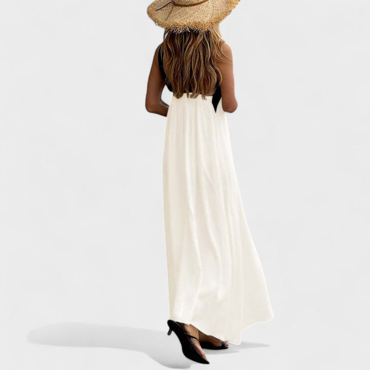 Sue™ | Elegante Maxi-Jurk met Kruisnek