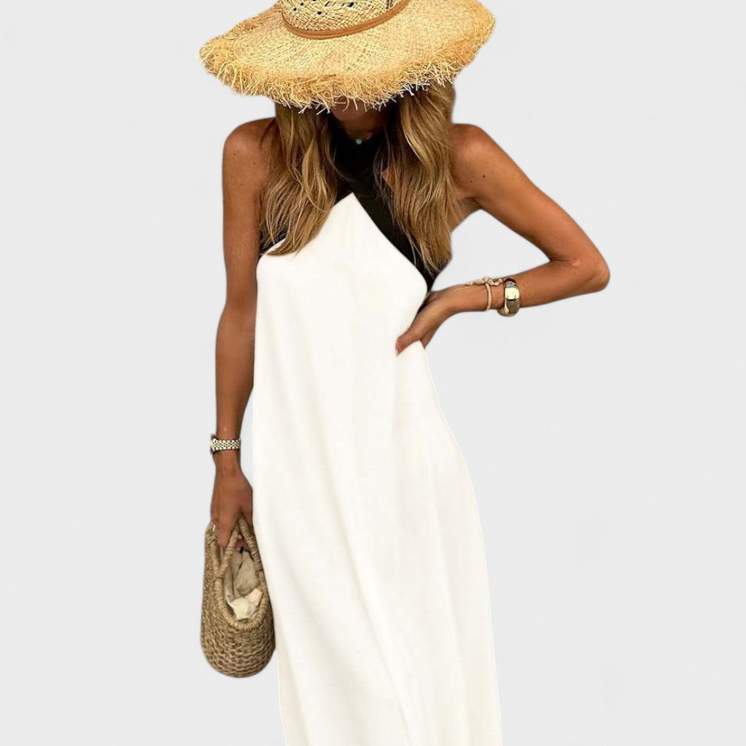 Sue™ | Elegante Maxi-Jurk met Kruisnek