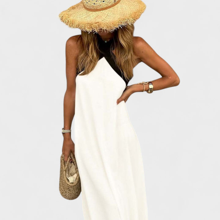 Sue™ | Elegante Maxi-Jurk met Kruisnek