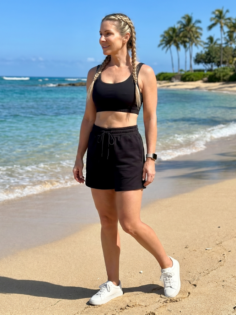 Lysem | Mouwloze Scoop Neck Crop Top en Shorts Set