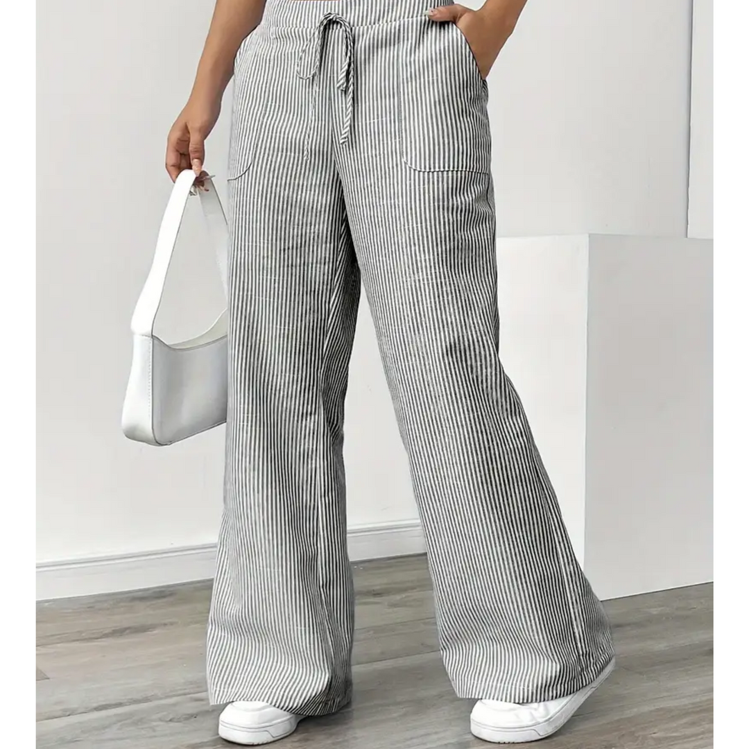 Amber™ | Gestreepte Broek Met Zakken