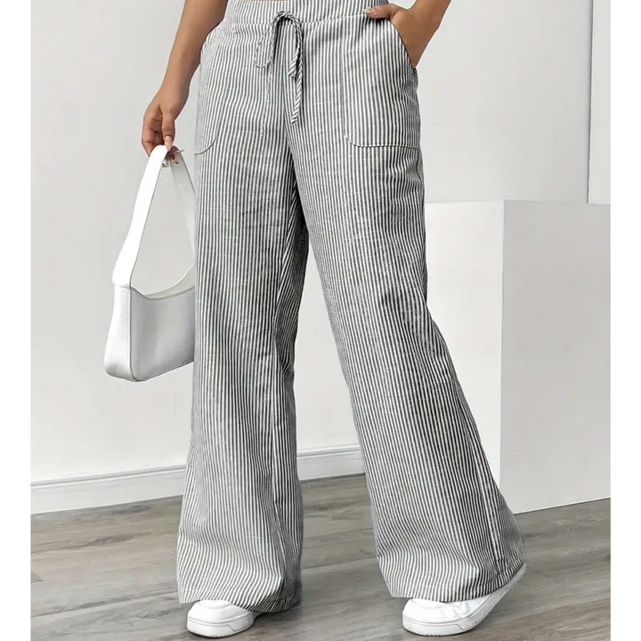Amber™ | Gestreepte Broek Met Zakken