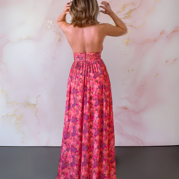 Cora™ | Elegante Bloemen Maxi Jurk