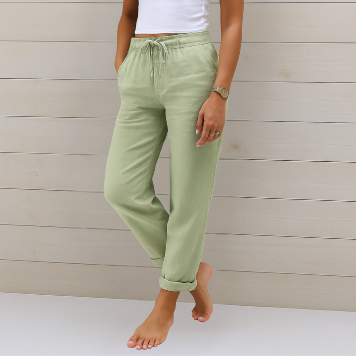Lori™ | Premium Ademend Broek met Elastische Taille