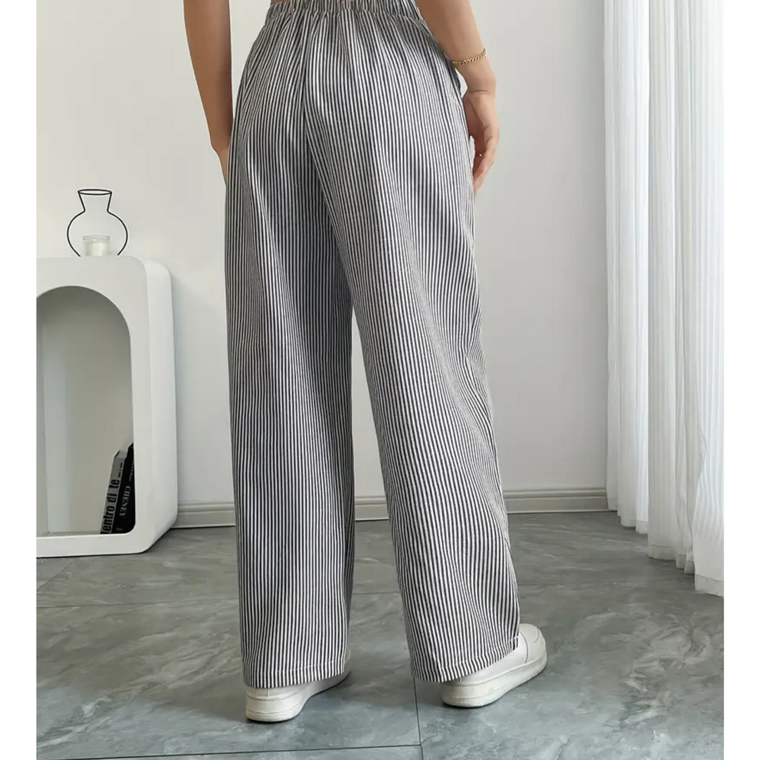 Amber™ | Gestreepte Broek Met Zakken