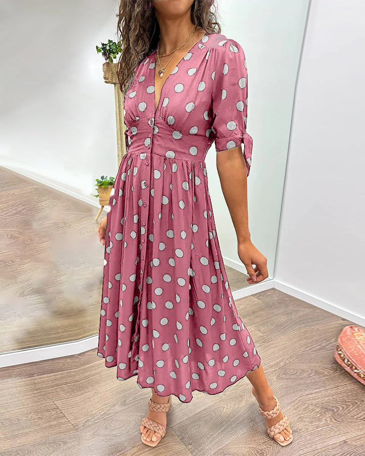 Bailey™ | Elegante Polka Dot Jurk
