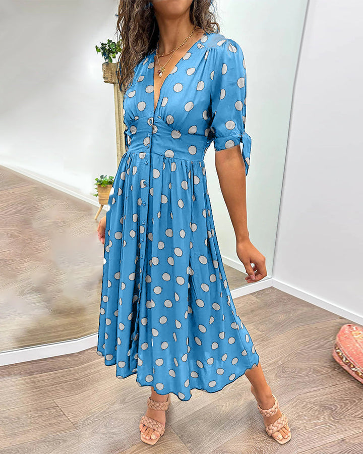 Bailey™ | Elegante Polka Dot Jurk
