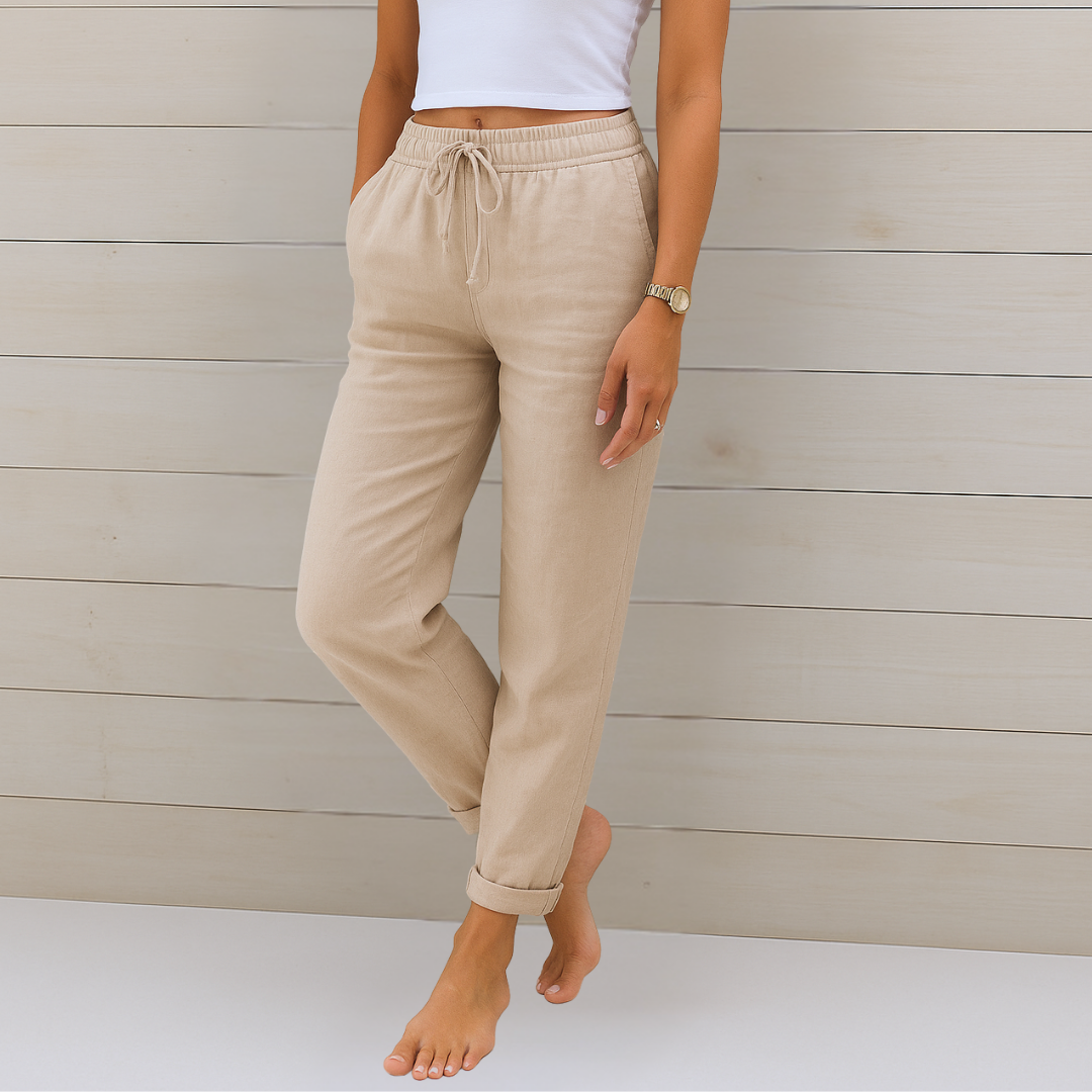 Lori™ | Premium Ademend Broek met Elastische Taille