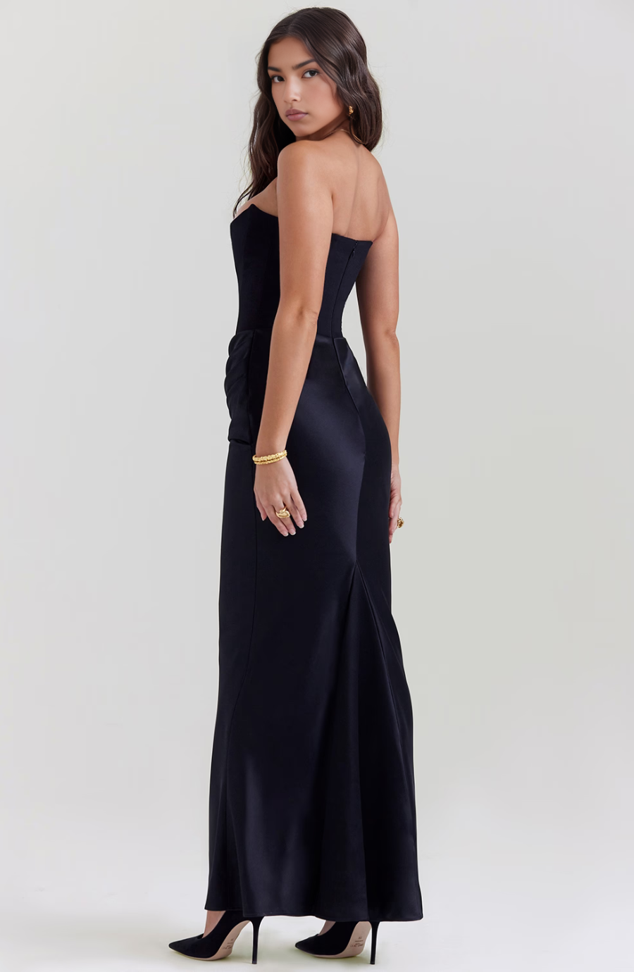 Camellia | Dames Trouwen Gasten Kanten Strapless Jurk Avond