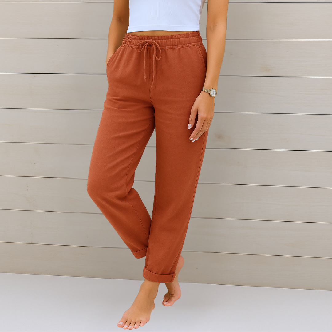 Lori™ | Premium Ademend Broek met Elastische Taille
