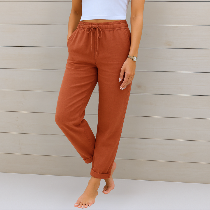 Lori™ | Premium Ademend Broek met Elastische Taille