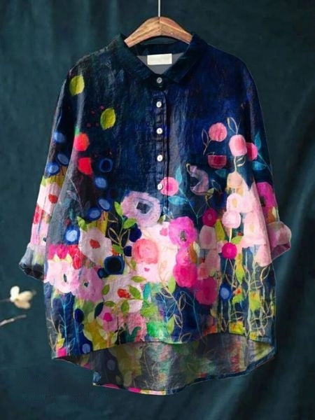 Monette™ | Bloes met Bloemenprint