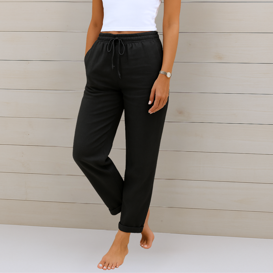 Lori™ | Premium Ademend Broek met Elastische Taille