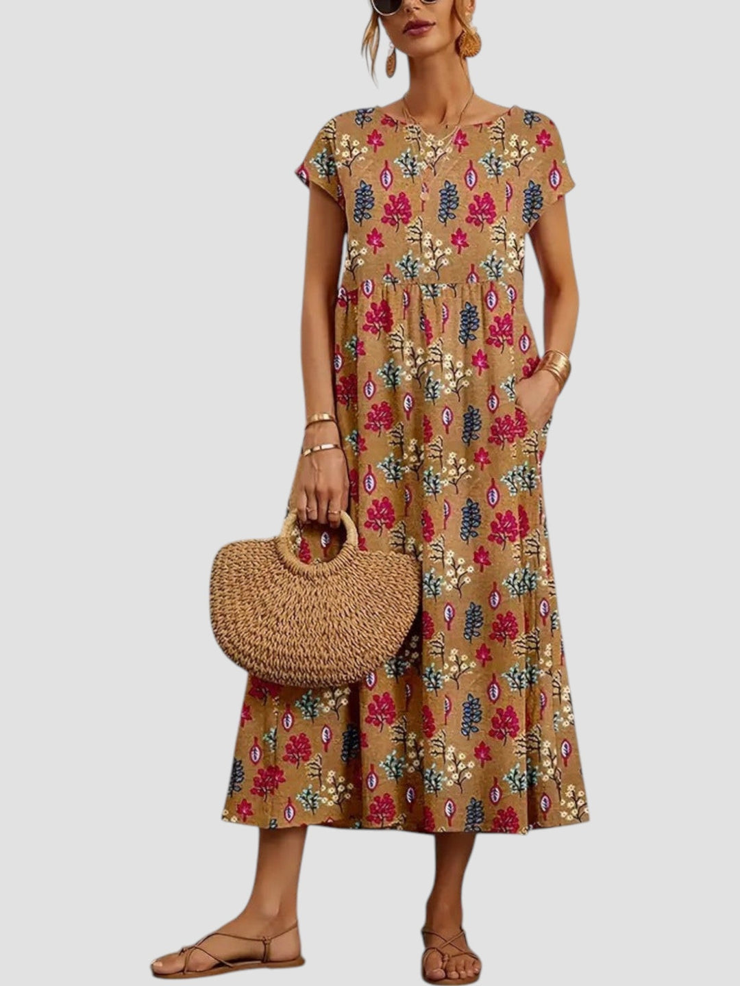 Lynn™ | Vintage Maxi Jurk