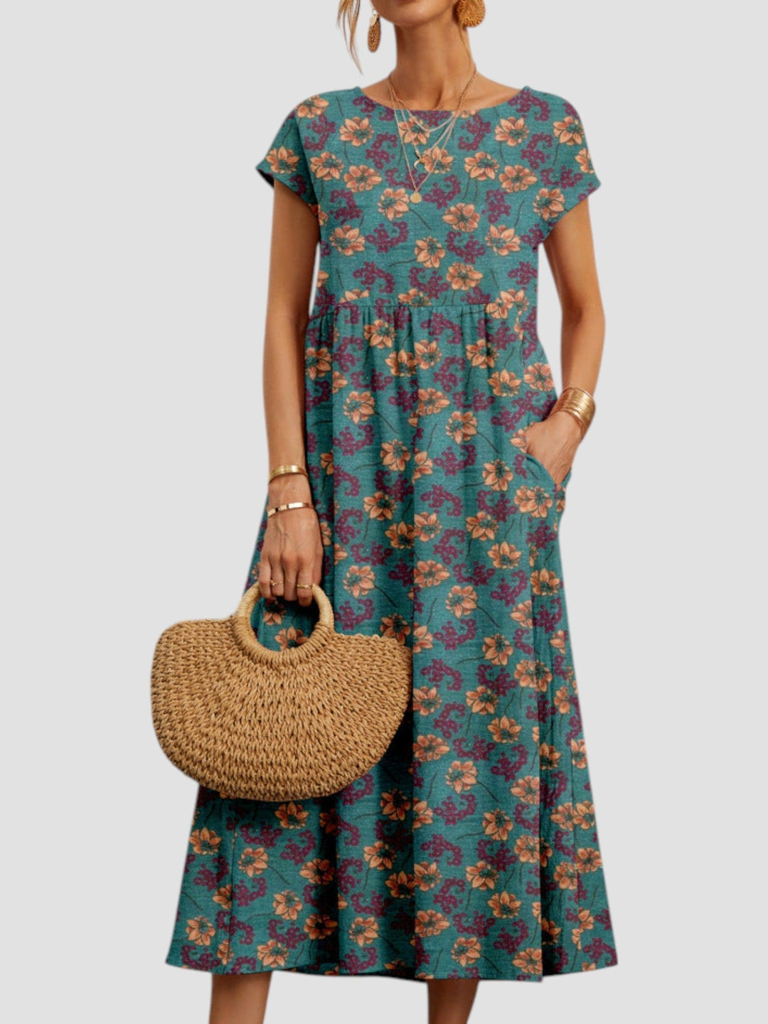 Lynn™ | Vintage Maxi Jurk