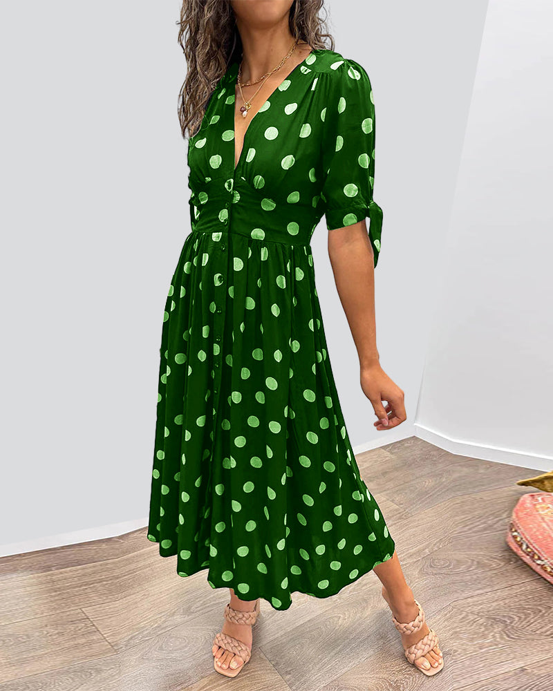 Bailey™ | Elegante Polka Dot Jurk