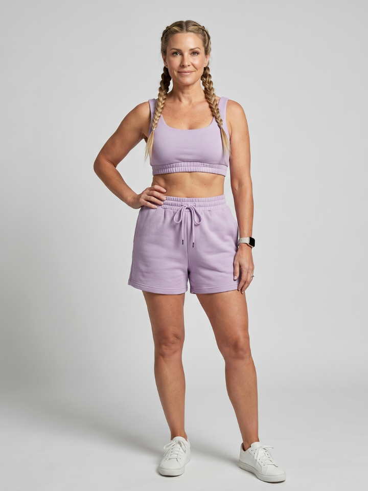 Lysem | Mouwloze Scoop Neck Crop Top en Shorts Set
