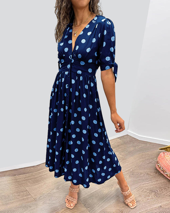 Bailey™ | Elegante Polka Dot Jurk