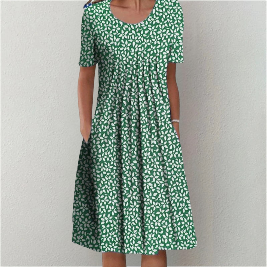 Gwendolyn™ | Stijlvolle en Casual Bloemenjurk met Zakjes