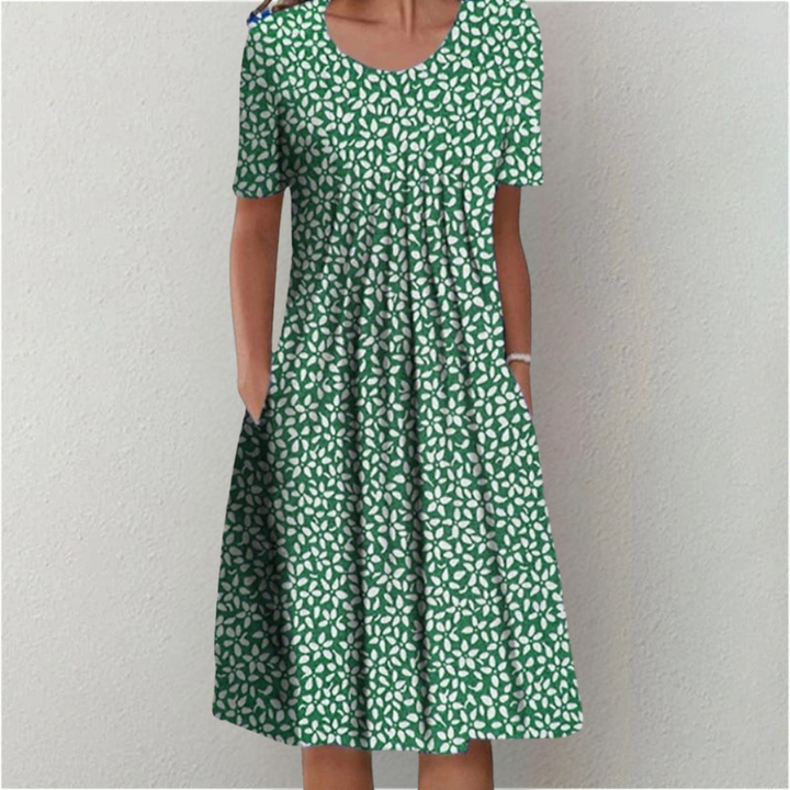 Gwendolyn™ | Stijlvolle en Casual Bloemenjurk met Zakjes