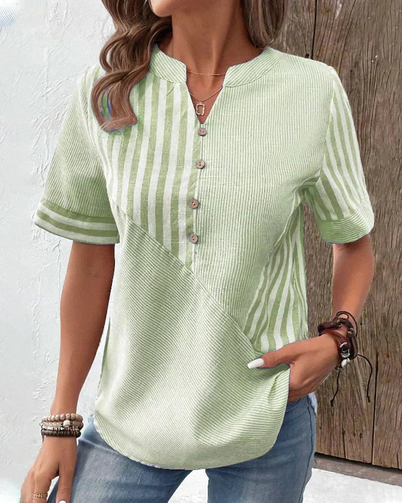 Monroe™ | Zachte Gestreepte Blouse
