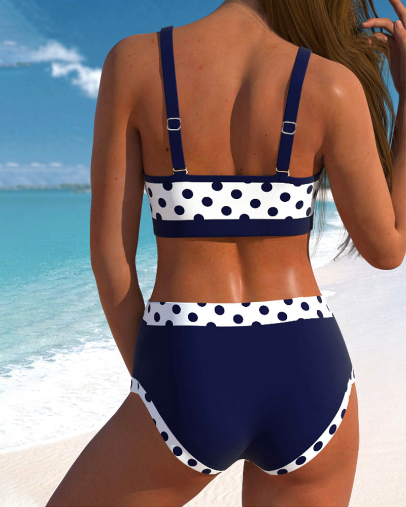 Gabrielle | Dames Hoge Taille Retro Bikini Set