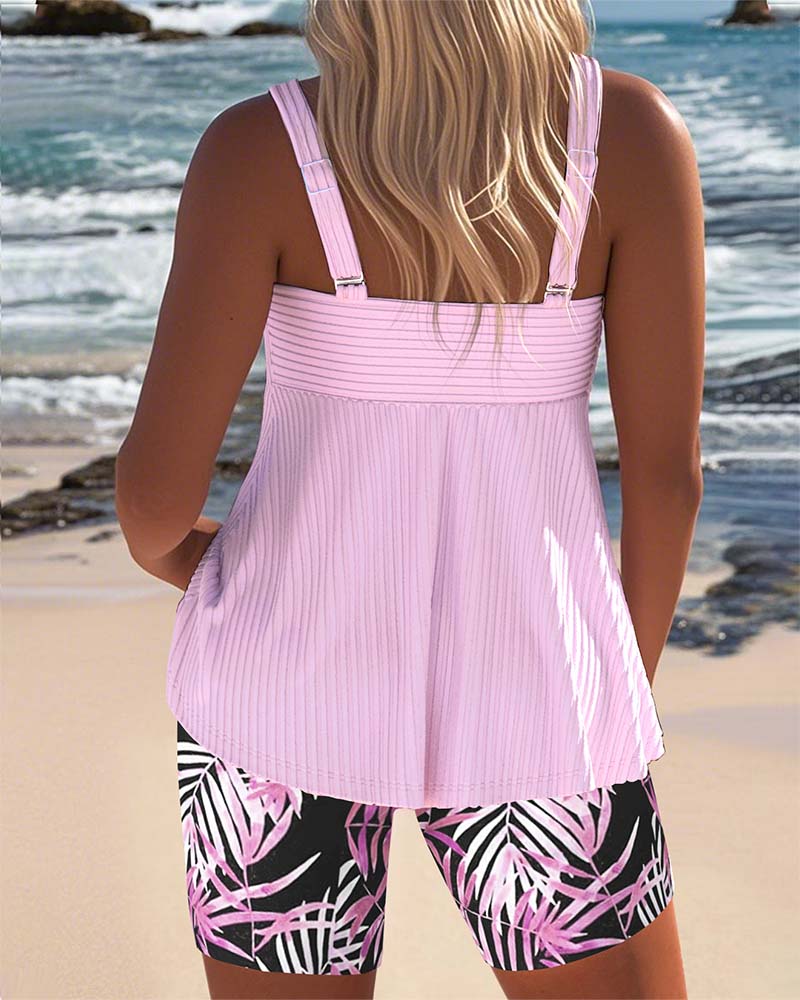Colette | Dames Tummy Control Gedrukte Tankini