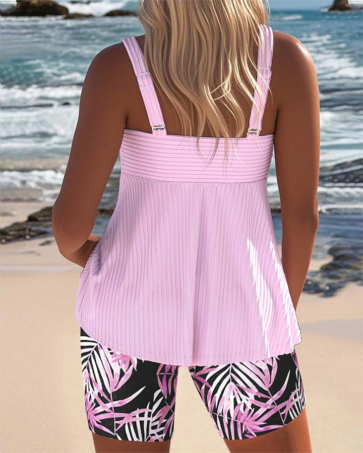 Colette | Dames Tummy Control Gedrukte Tankini
