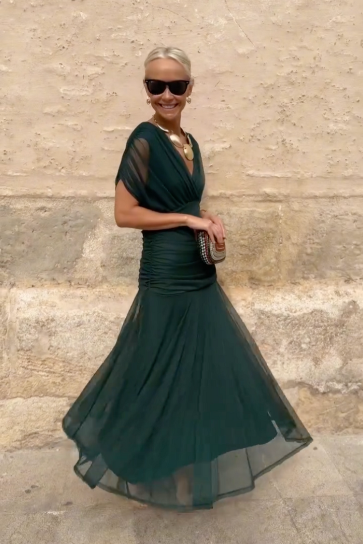Alison™ | Elegante V-hals Fantasy Party Maxi Jurk