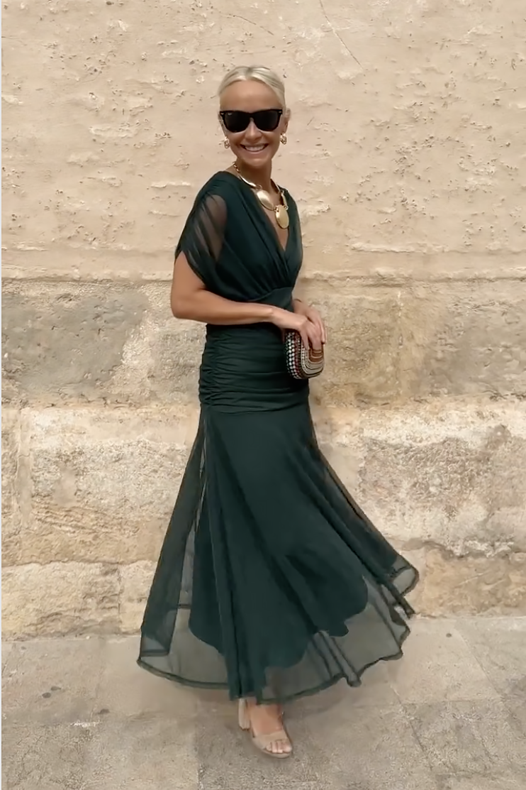 Alison™ | Elegante V-hals Fantasy Party Maxi Jurk