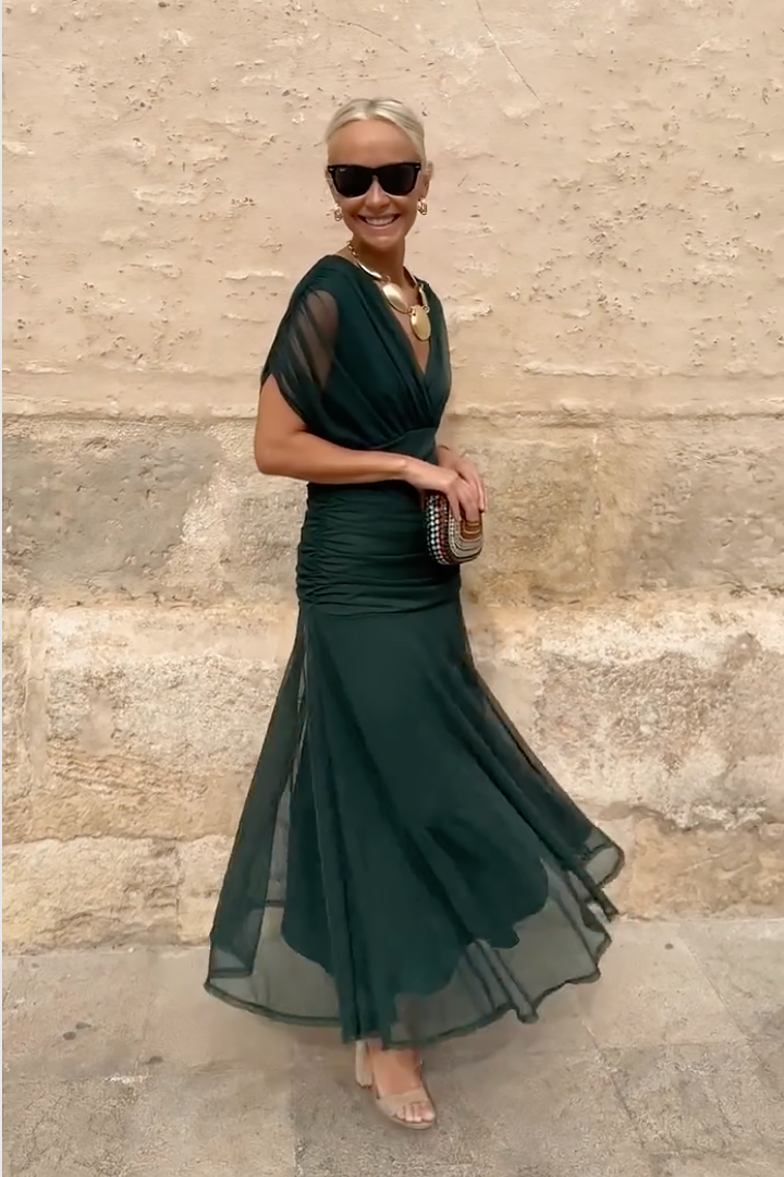 Alison™ | Elegante V-hals Fantasy Party Maxi Jurk