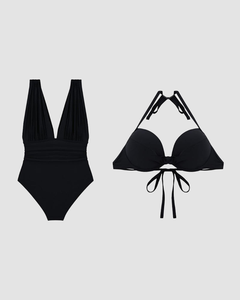 Seraphina | Dames Tummy Control V-Hals Badpak