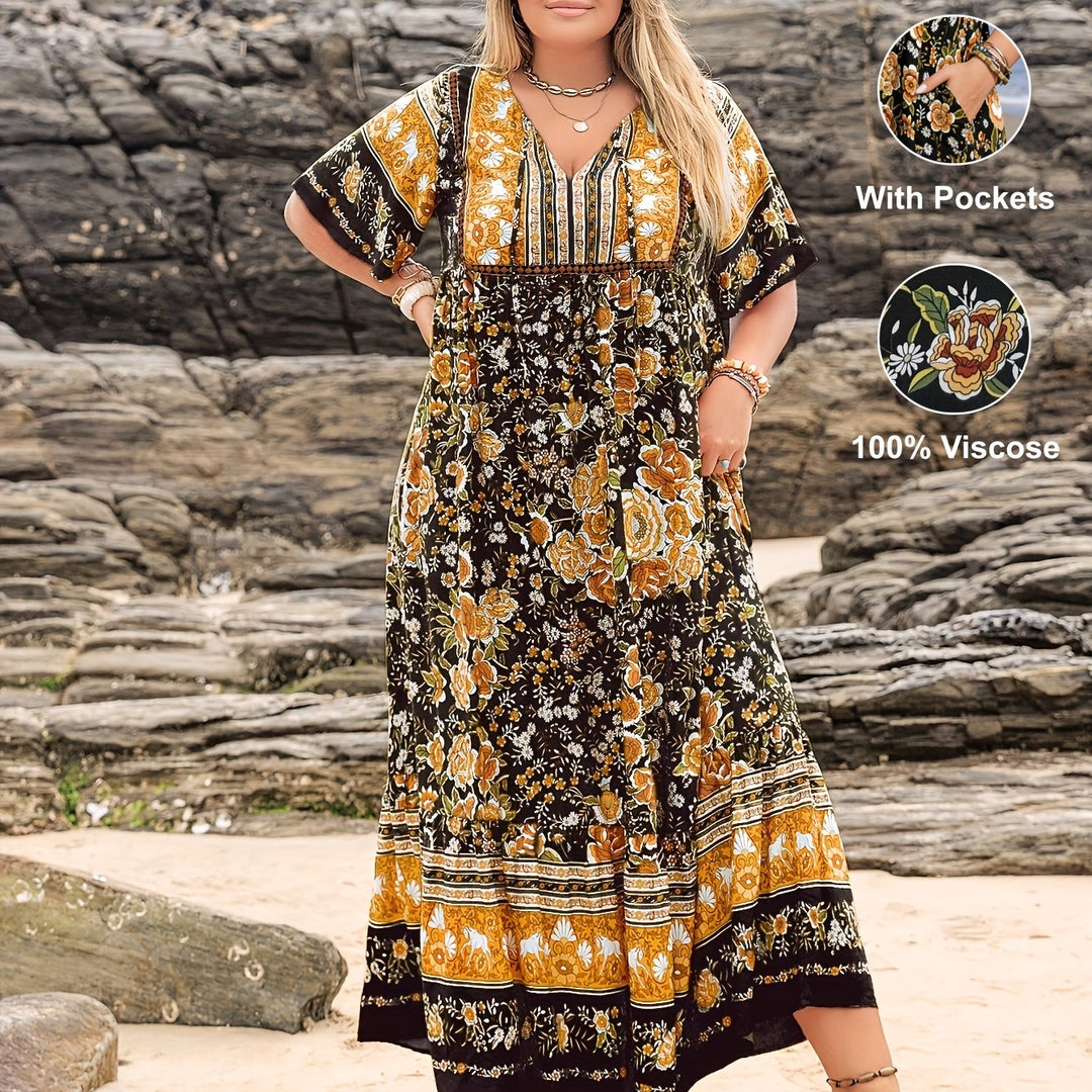 Isla™ - Boho Viscose Pocket Dress