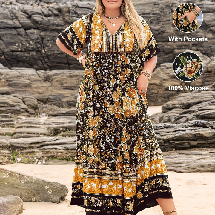 Isla™ - Boho Viscose Pocket Dress