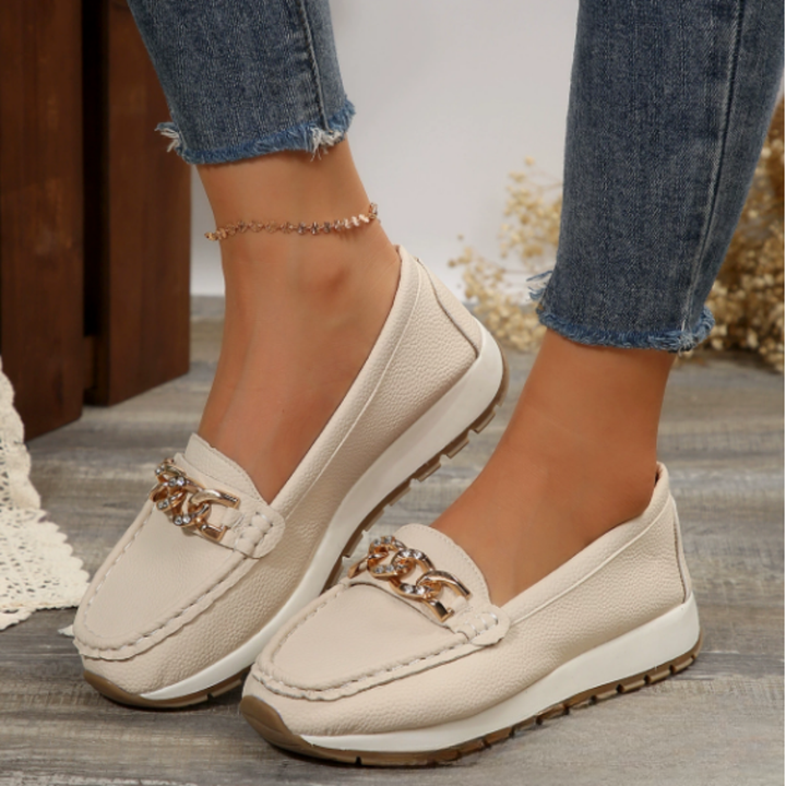 Evelyn - Diamant Gesp Loafers