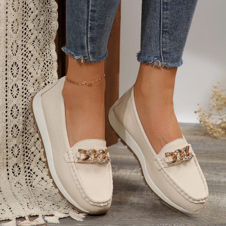 Evelyn - Diamant Gesp Loafers