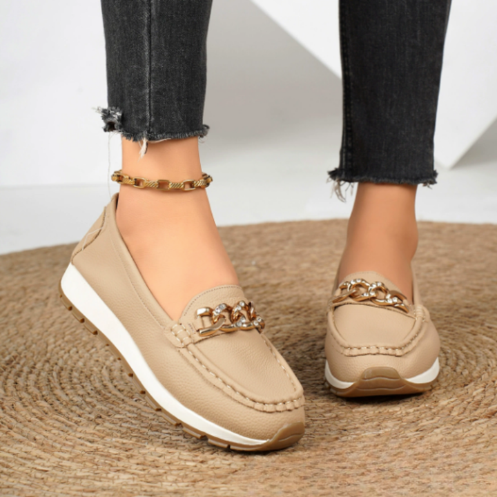 Evelyn - Diamant Gesp Loafers