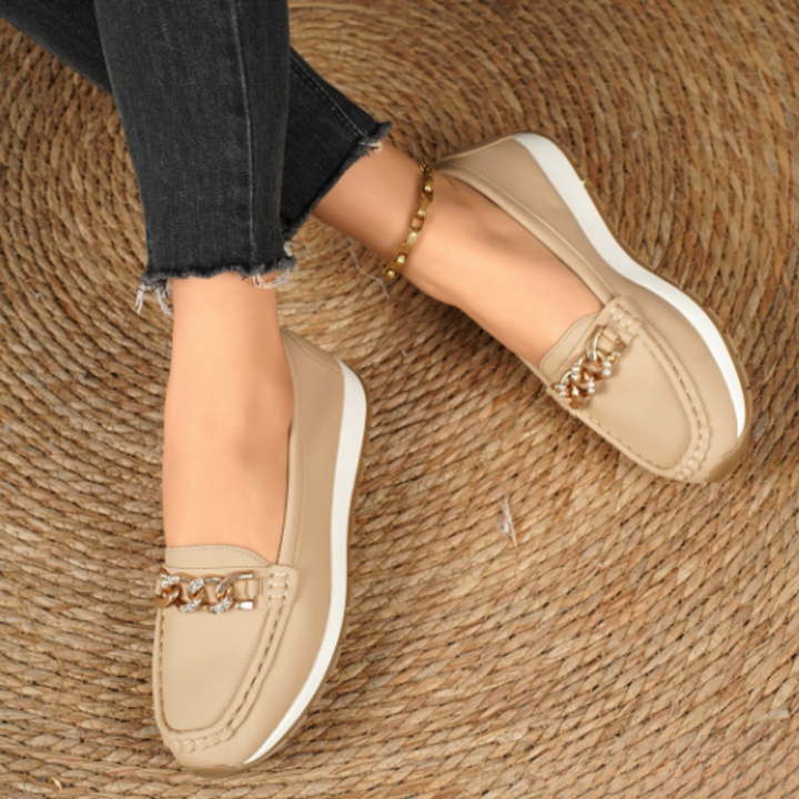 Evelyn - Diamant Gesp Loafers