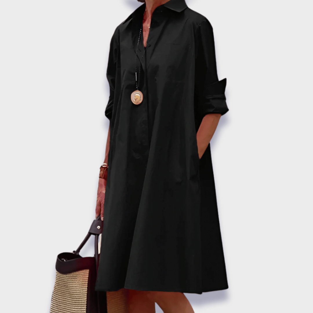 Leah™ | Elegante Midi Polo Jurk