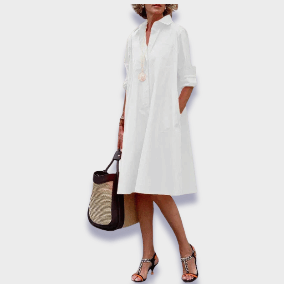 Leah™ | Elegante Midi Polo Jurk