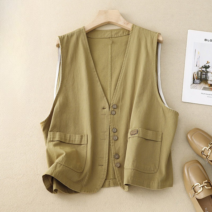 Margo™ | Ontspannen Knop Vest