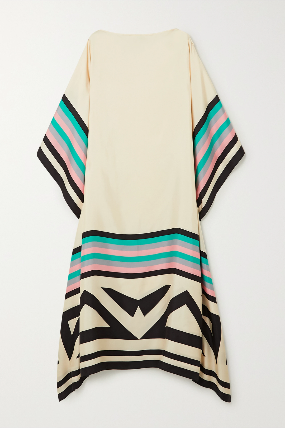 Aria | Vrouwen Caftan Jurk Geometrische Print Batwing Mouw Maxi Jurk