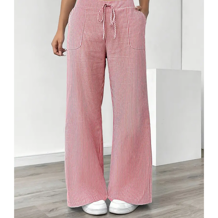 Amber™ | Gestreepte Broek Met Zakken