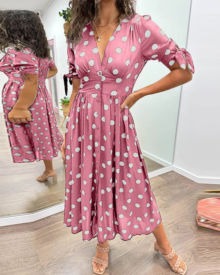 Bailey™ | Elegante Polka Dot Jurk