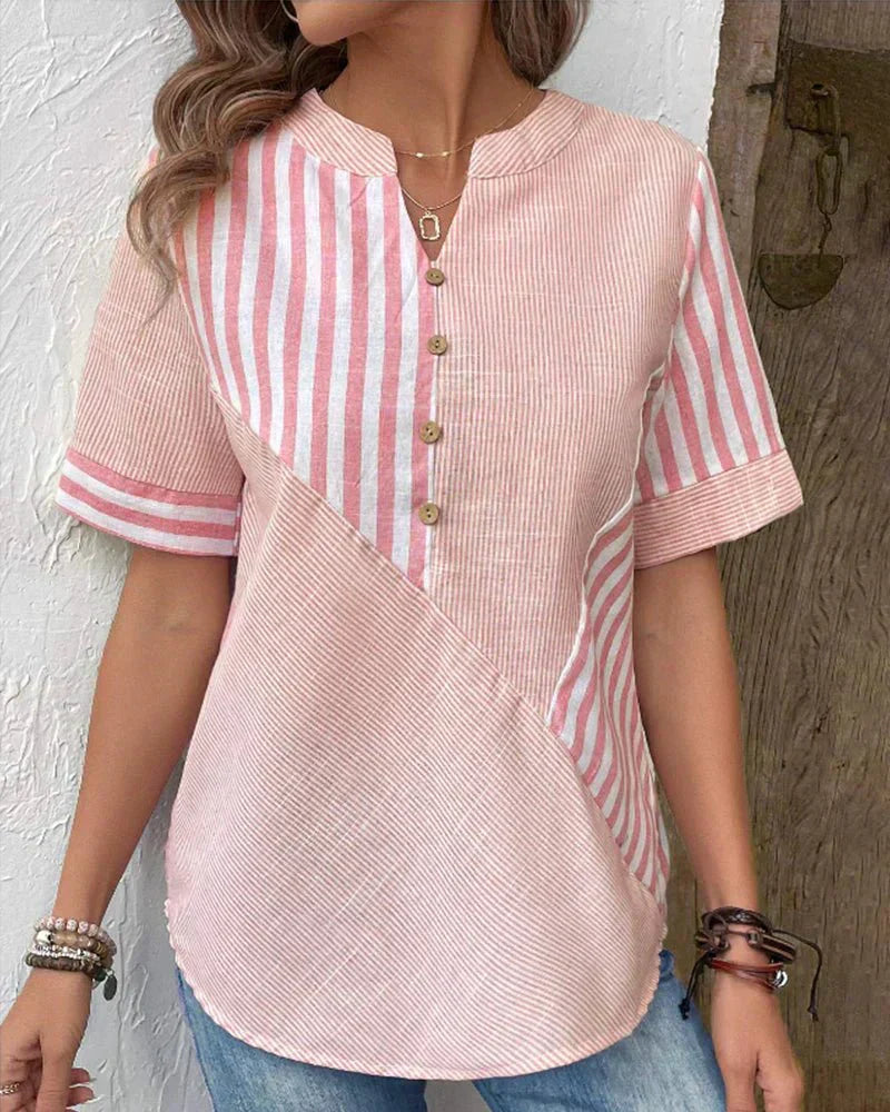 Monroe™ | Zachte Gestreepte Blouse