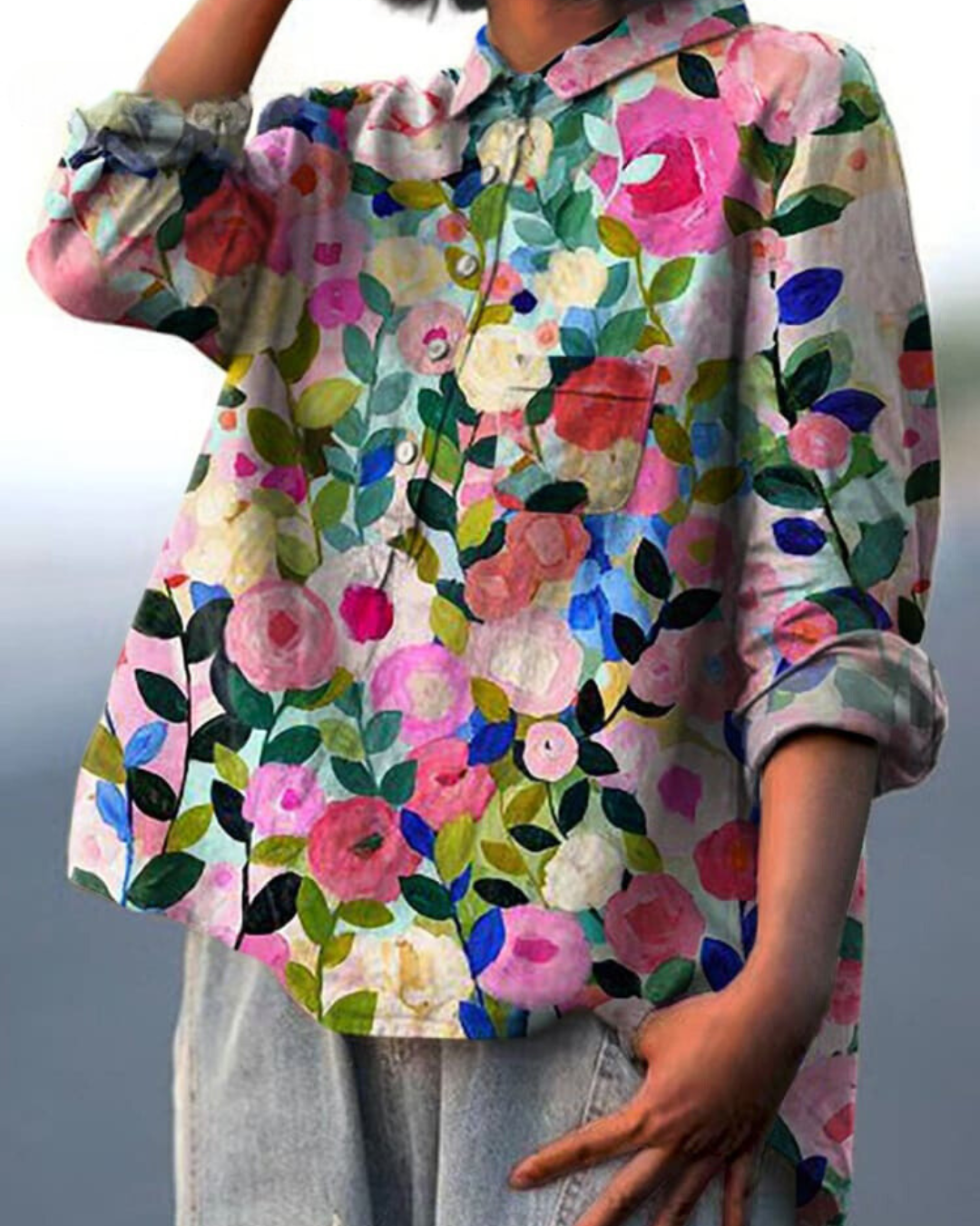 Monette™ | Bloes met Bloemenprint