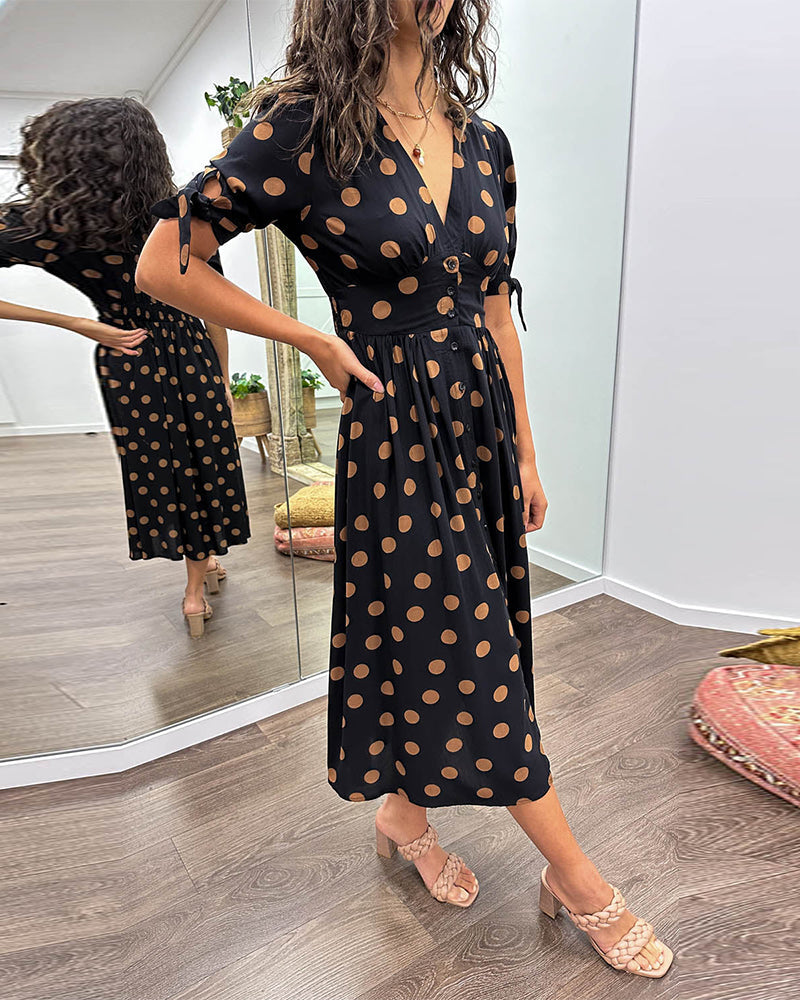 Bailey™ | Elegante Polka Dot Jurk