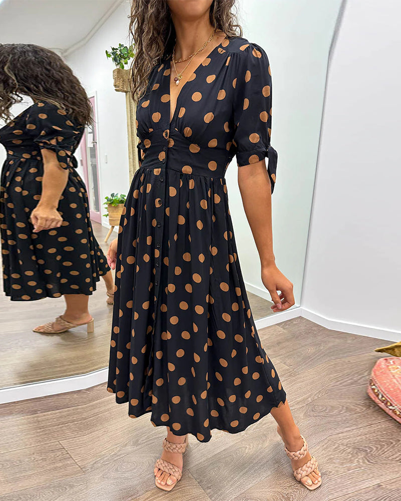 Bailey™ | Elegante Polka Dot Jurk