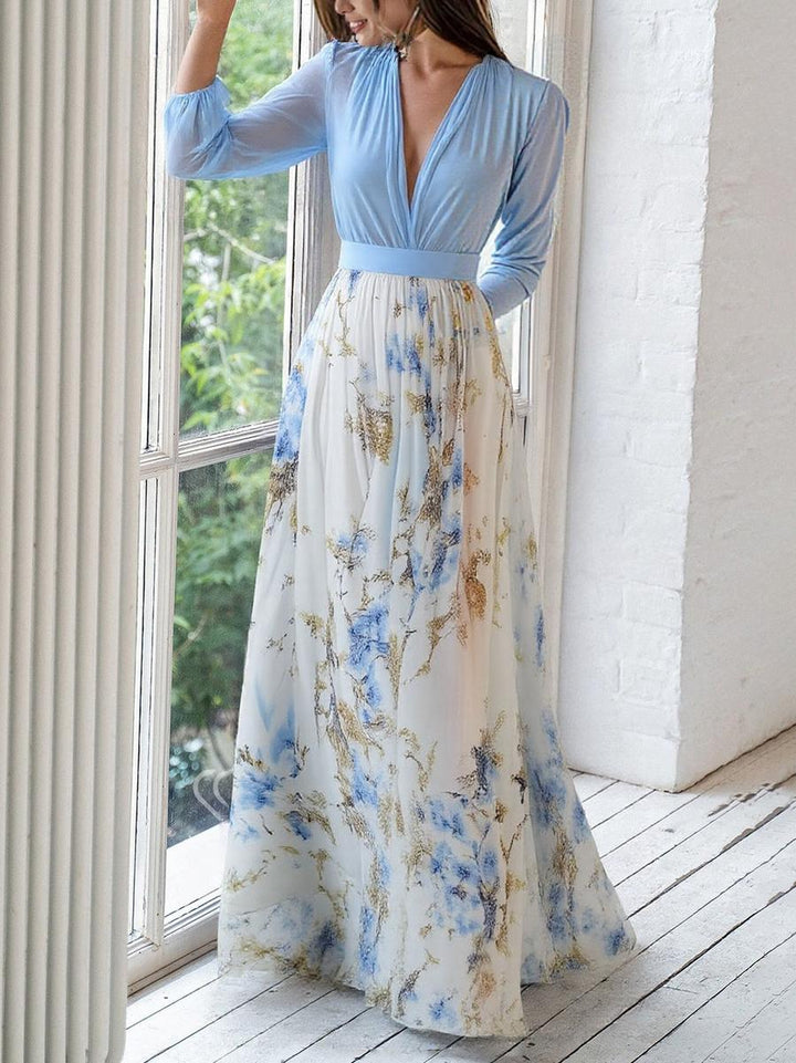 Kelli™ | Maxi Jurk met Stralende Bloemenprint